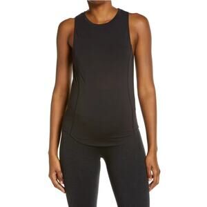 NWT ANOOK Athletics Charcoal Black Devyn Maternity Sports Tank Top Size S